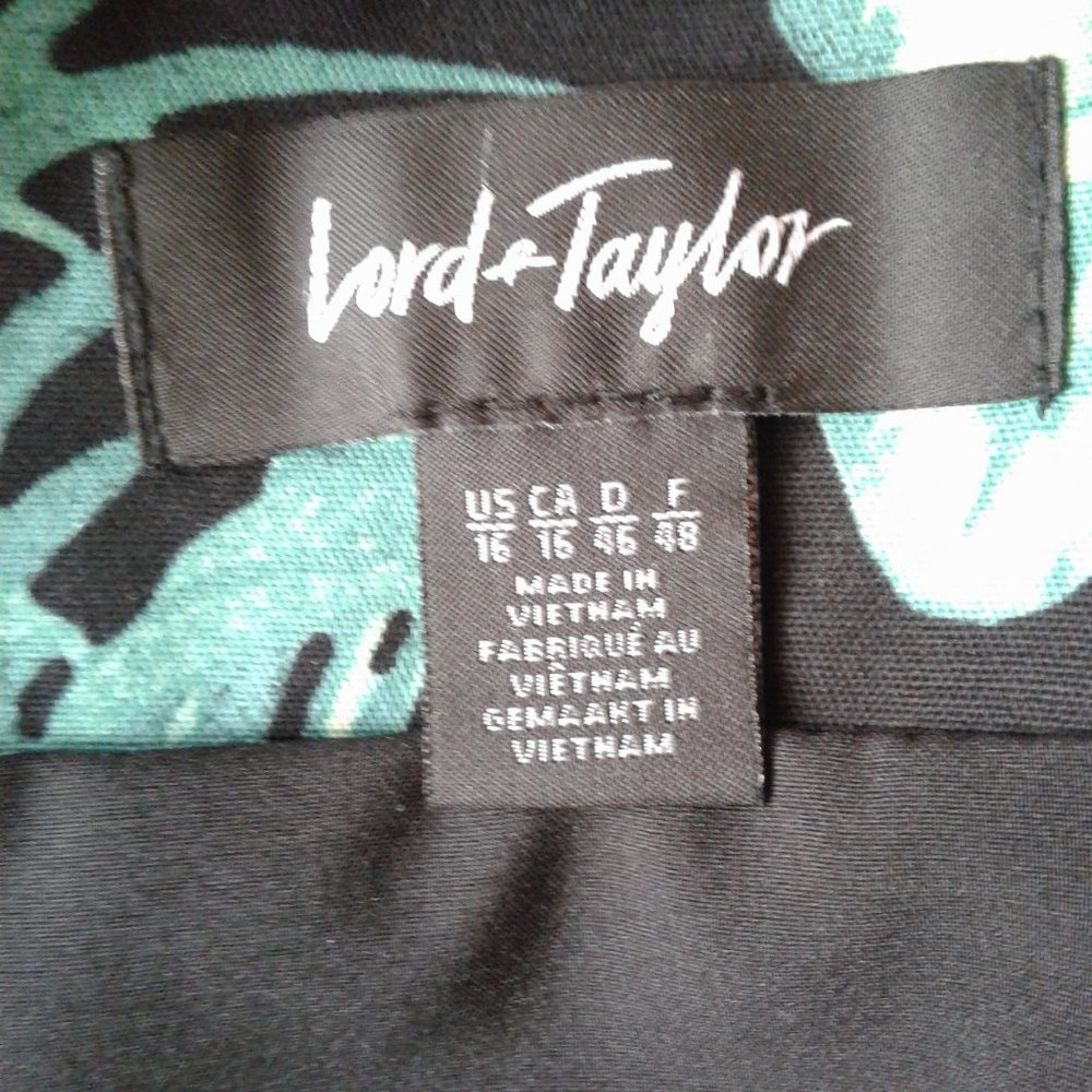 Lord & Taylor Tropical Print Skirt Size 16 - Picture 3 of 5
